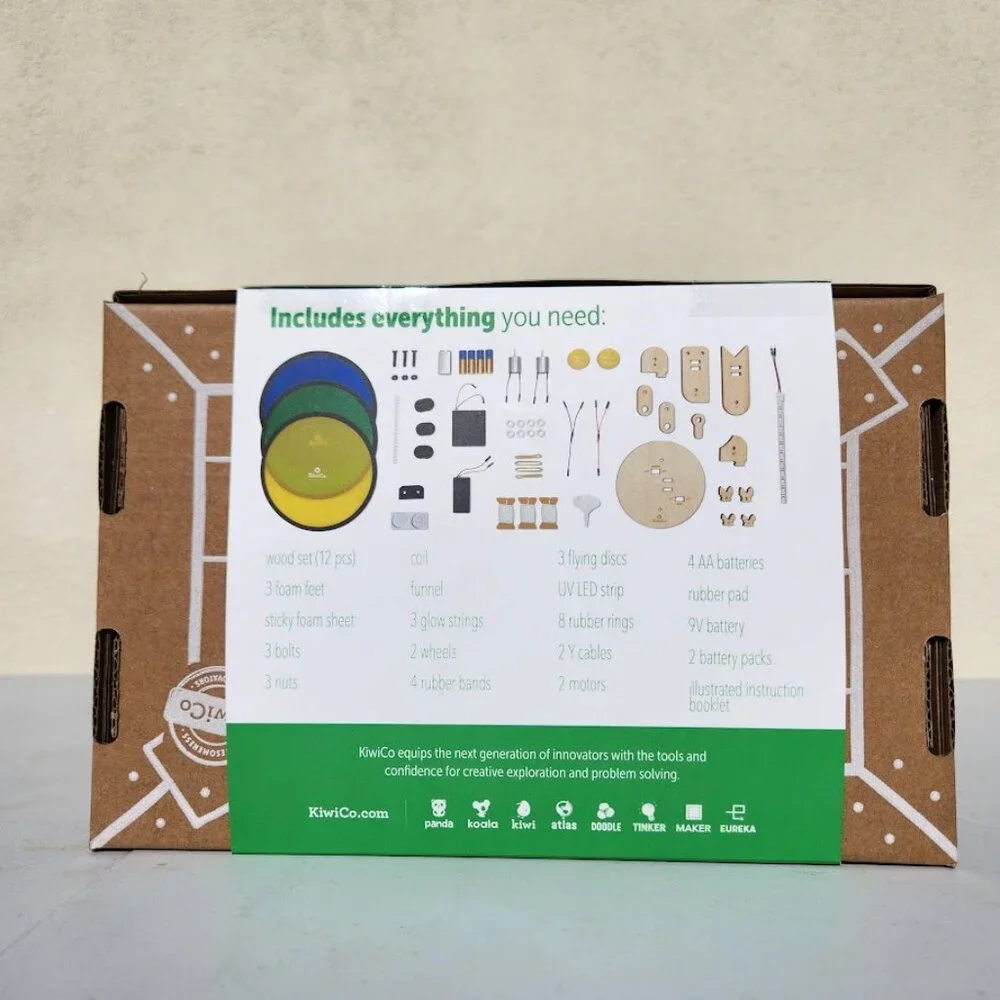 KiwiCo Kiwi Co. Glow String Shooter Science Kit STEM DIY Craft Set Physics Assem